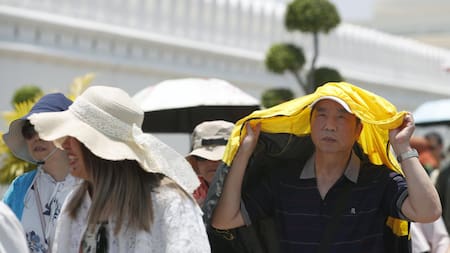 Ola de calor extrema en Filipinas. Foto: EFE.