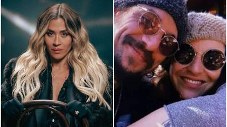 Jimena Barón, Daniel Osvaldo y Gianinna Maradona. Fotos: archivo.