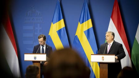 Acuerdo entre Suecia y Hungría, OTAN. Foto: EFE