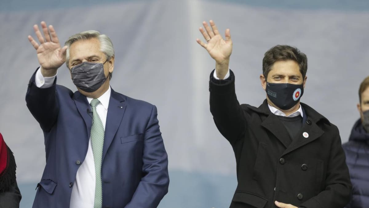 Alberto Fernández y Axel Kicillof, AGENCIA NA