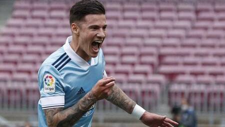 Santiago Mina, futbolista del Celta de Vigo. Foto: Reuters.