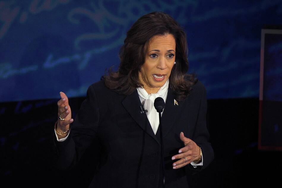 Debate presidencial en Estados Unidos. Kamala Harris. Foto: Reuters.