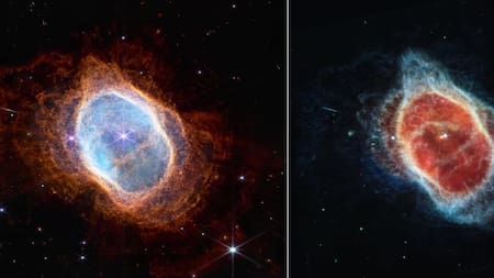 Nebulosa del Anillo del Sur según el telescopio James Webb. Foto: EFE.