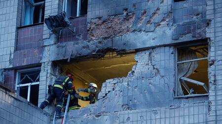 Efectos del ataque ruso. Foto: Reuters.