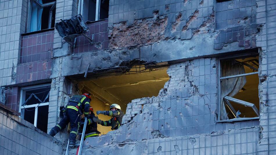 Efectos del ataque ruso. Foto: Reuters.