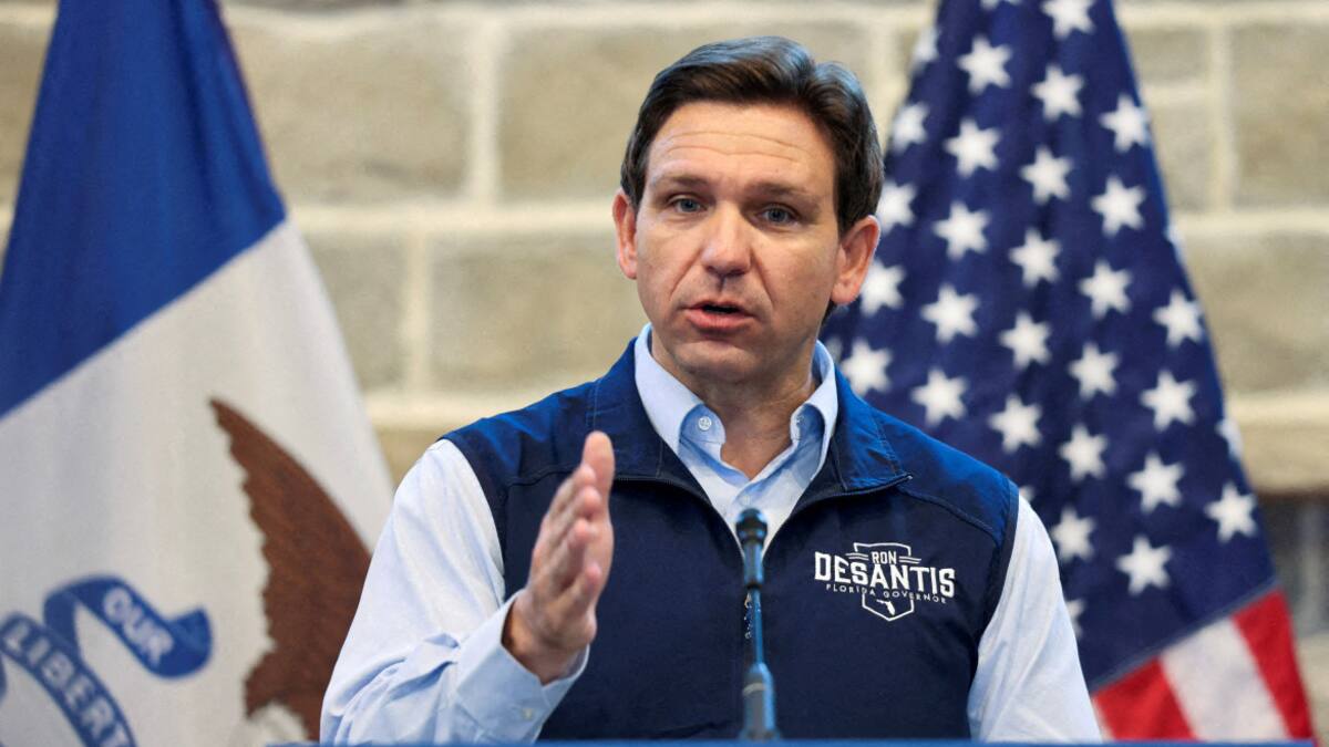 Ron De Santis, gobernador de Florida. Foto: REUTERS.
