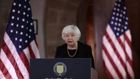 Janet Yellen en México. Foto: EFE