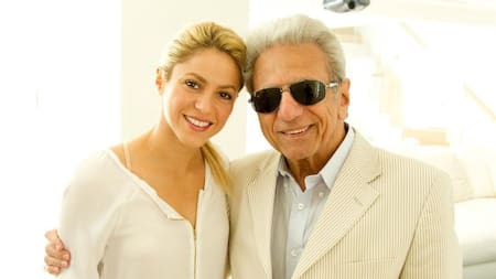 Shakira junto a su padre. Foto: Instagram/ @shakira.