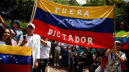 Elecciones en Venezuela, marcha. Foto: EFE.