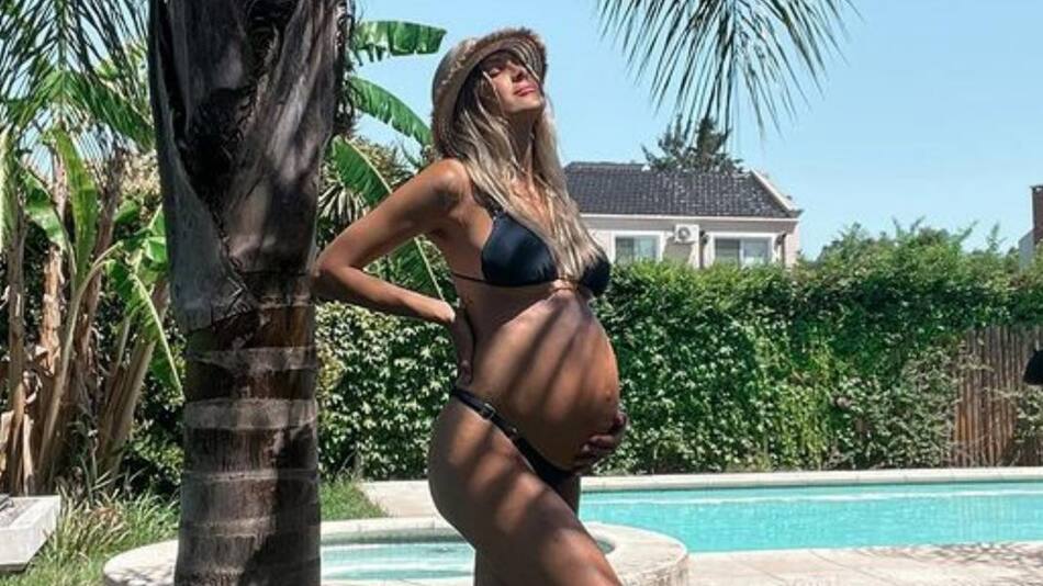 Cande Ruggeri cuando estaba embarazada. Foto: Instagram/caleruggeri