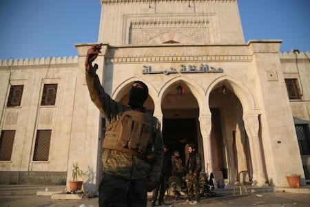 Tensión con rebeldes cerca de Damasco, en Siria. Foto: EFE