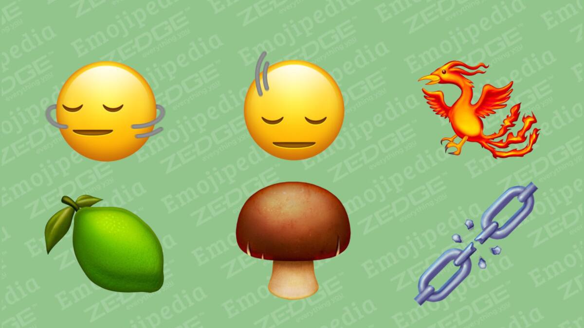 Algunos de los nuevos emojis. Foto: Emojipedia.