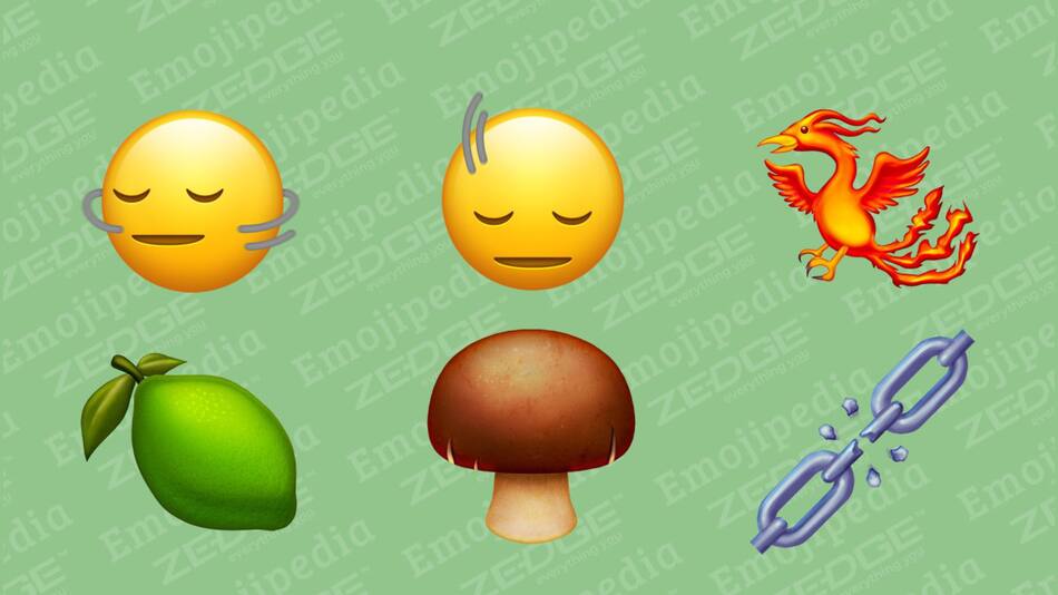 Algunos de los nuevos emojis. Foto: Emojipedia.