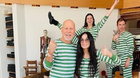 Demi Moore y Bruce Willis. Foto: X.