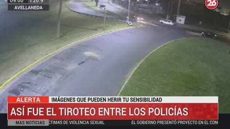Tiroteo entre policías de la Bonaerense y la Federal en Avellaneda, Canal 26