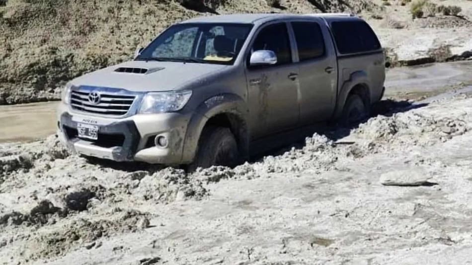 La camioneta de Pedro Alberto Kreder y Juana Inés Morales, los jubilados desaparecidos.