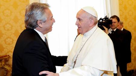 Papa Francisco y Alberto Fernández