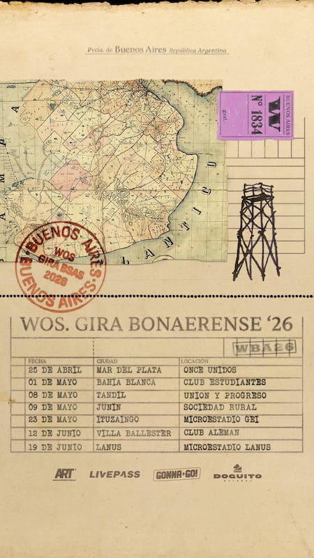 Gira bonaerense de Wos 2026.