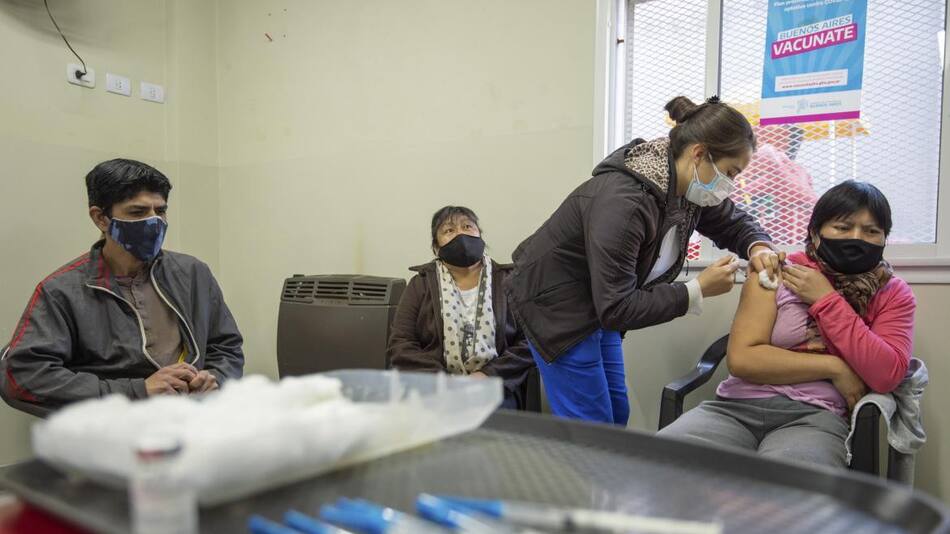 Vacunación, coronavirus en Argentina, NA