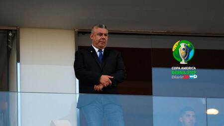 Claudio Chiqui Tapia en la Copa América