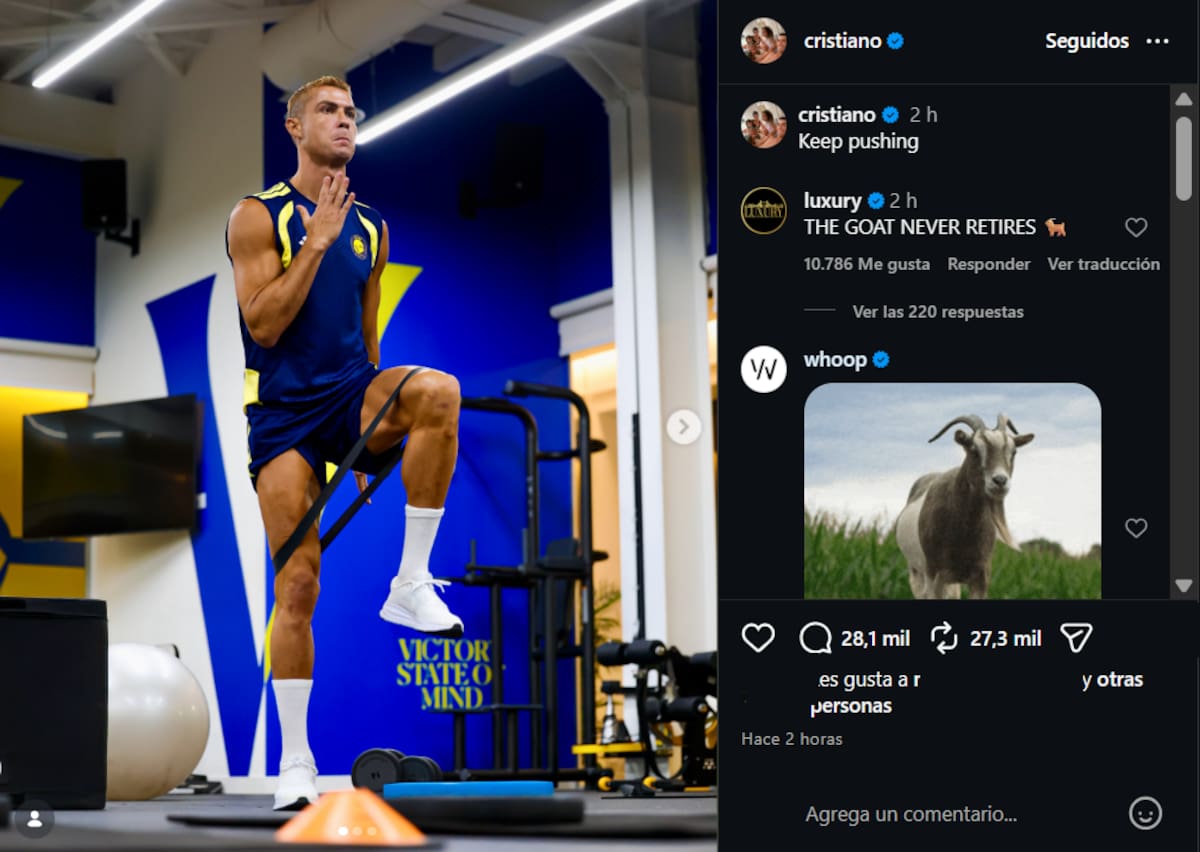 El particular posteo de Cristiano Ronaldo