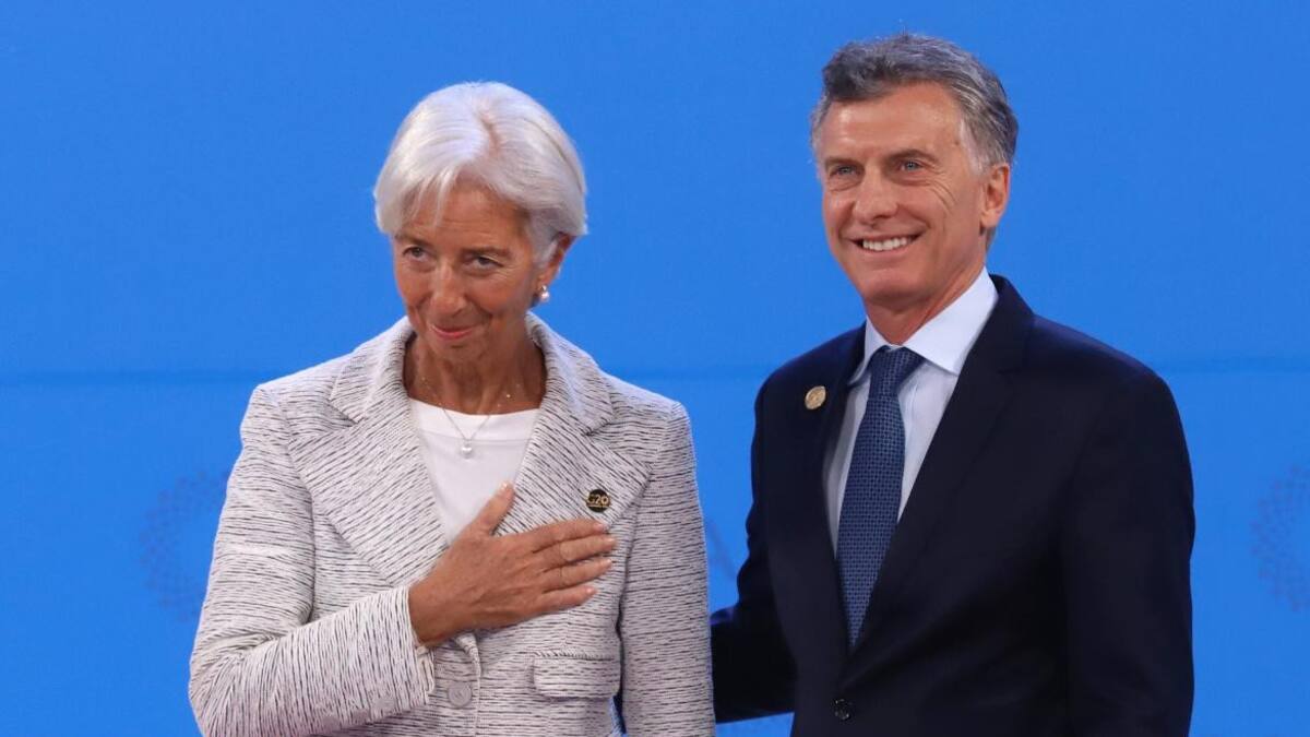 Mauricio Macri y Christine Lagarde (NA)