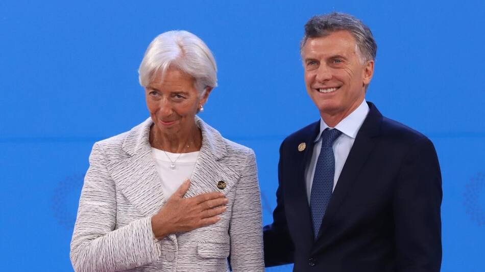 Mauricio Macri y Christine Lagarde (NA)