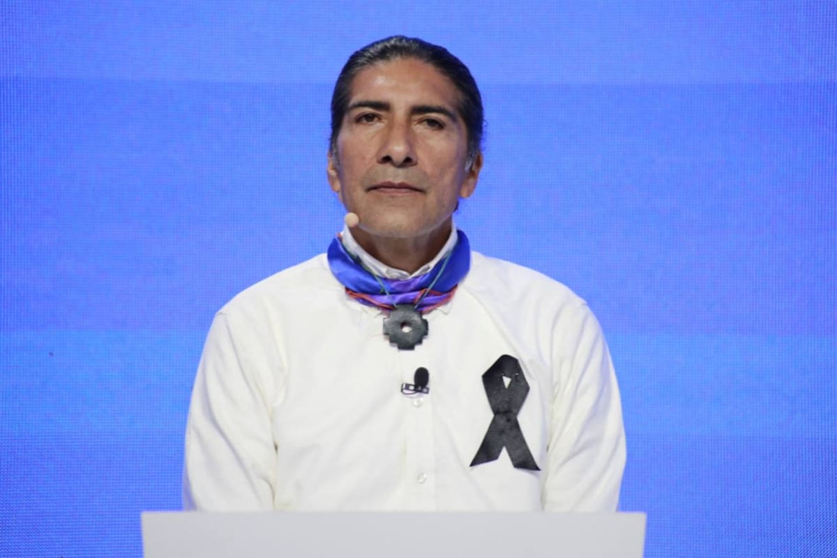Yaku Pérez, candidato presidencial de Ecuador. Foto: Reuters.