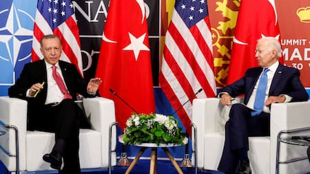 Erdogan y Biden. Foto: Reuters.