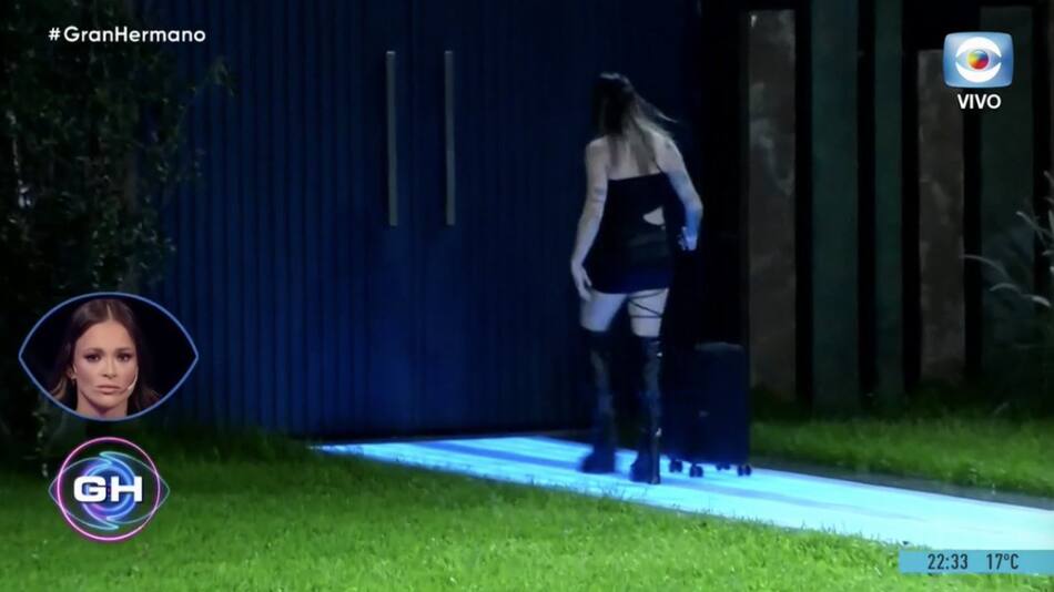 La salida de Agostina de Gran Hermano. Foto: Captura.
