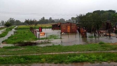 Temporal en Corrientes. Foto: Télam.