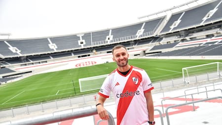Germán Pezzella; River Plate. Foto: X @RiverPlate.
