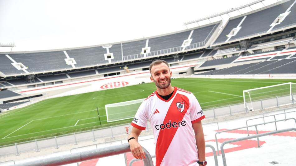 Germán Pezzella; River Plate. Foto: X @RiverPlate.