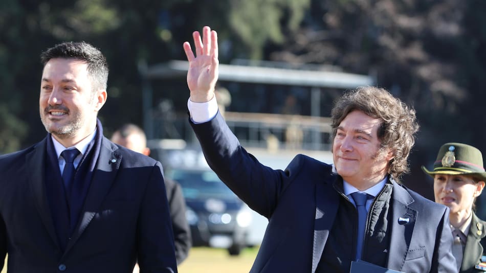 Javier Milei y Luis Petri. Foto: Prensa.