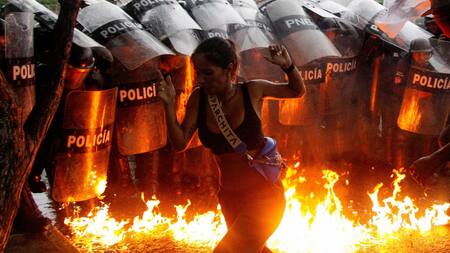 Violencia en Venezuela tras resultados de elecciones. Foto: Reuters.