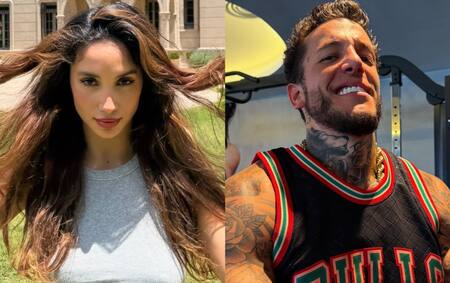 Melody Luz y Alex Caniggia. Fotos: Instagram @melodyluz/@alexcaniggia