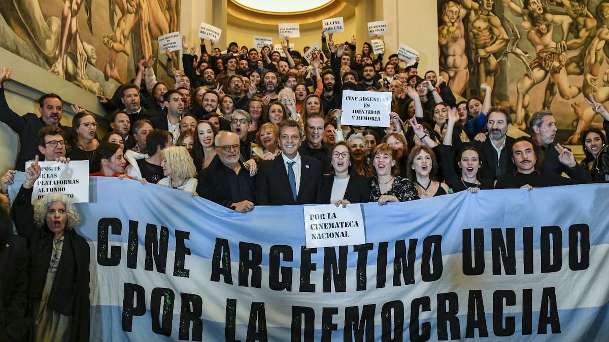 El candidato a presidente por Unión por la Patria participó de la apertura del Festival de Cine de Mar del Plata. Foto: Prensa.