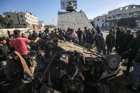 Ataques israelíes en la Franja de Gaza. Foto: EFE.