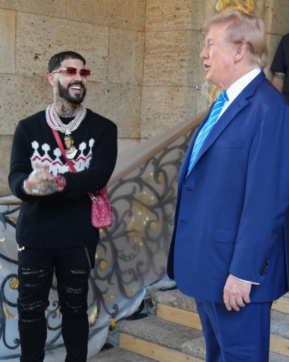 Anuel AA junto a Donald Trump. Foto: Instagram/anuel