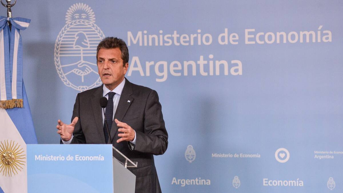 Anuncio de Sergio Massa. Foto: NA.