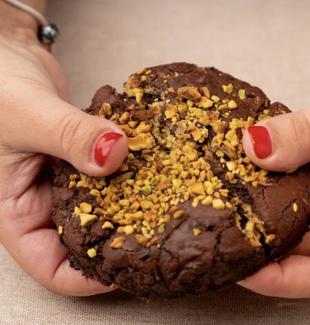 Cookie de chocolate Dubai. Foto Instagram @tallarica.ba