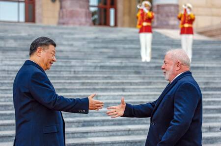 Lula da Silva en su visita a China. Foto: Télam