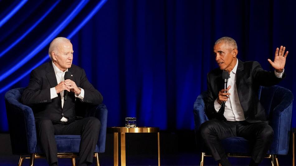 Joe Biden junto a Barack Obama. Foto: Reuters