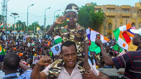 Los nigerinos apoyaron a los líderes de la junta militar. Foto: Reuters.