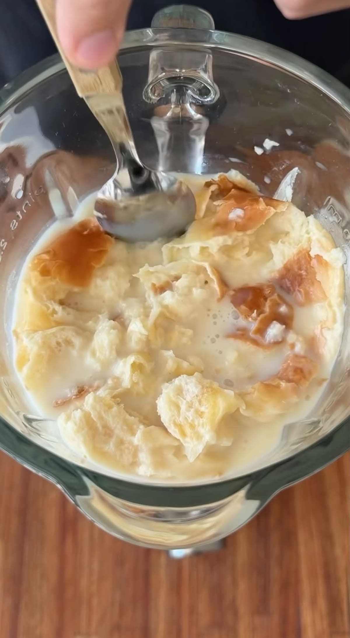 Flan de medialuna; receta; viral.