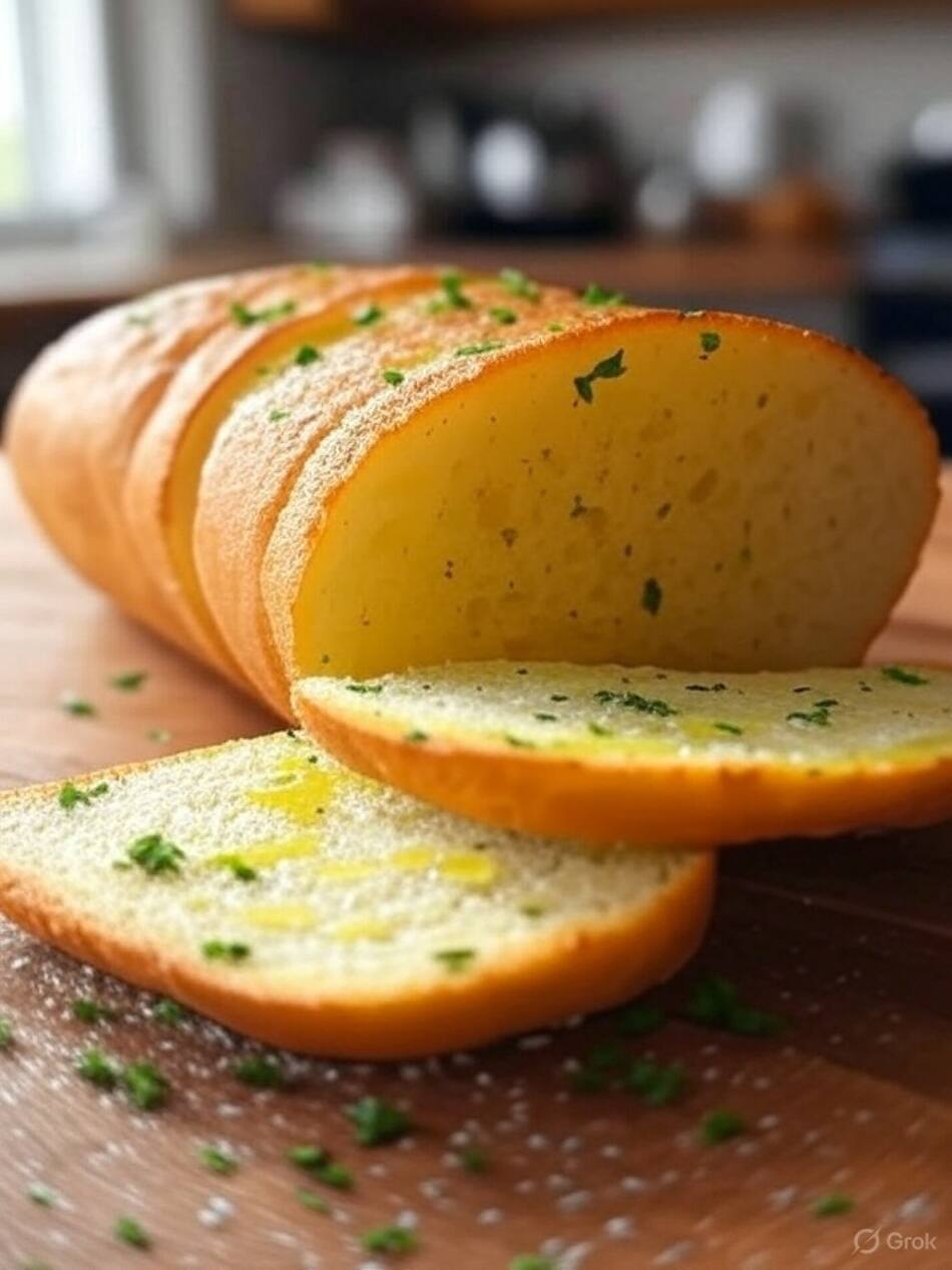 Pan de ajo. Foto: Grok.
