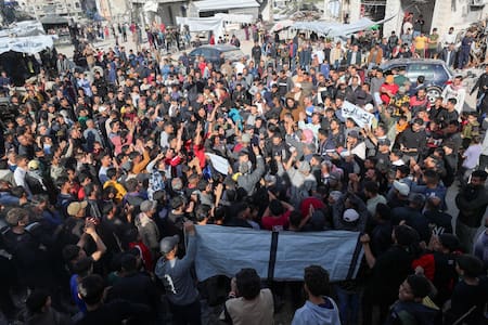 Protesta contra Hamás en la Franja de Gaza. Foto: REUTERS/Stringer.