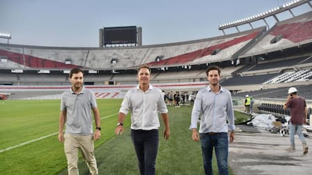 Jorge Brito en el estadio Monumental. Foto: @RiverPlate.