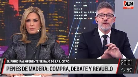 Fuerte cruce entre Luis Novaresio y Viviana Canosa por los penes de madera