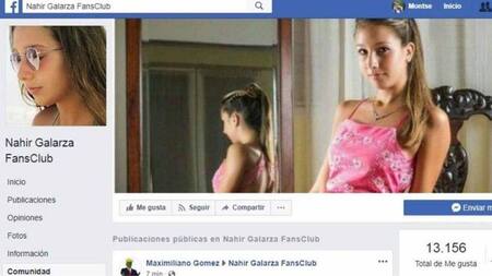 Página de Facebook de Nahir Galarza